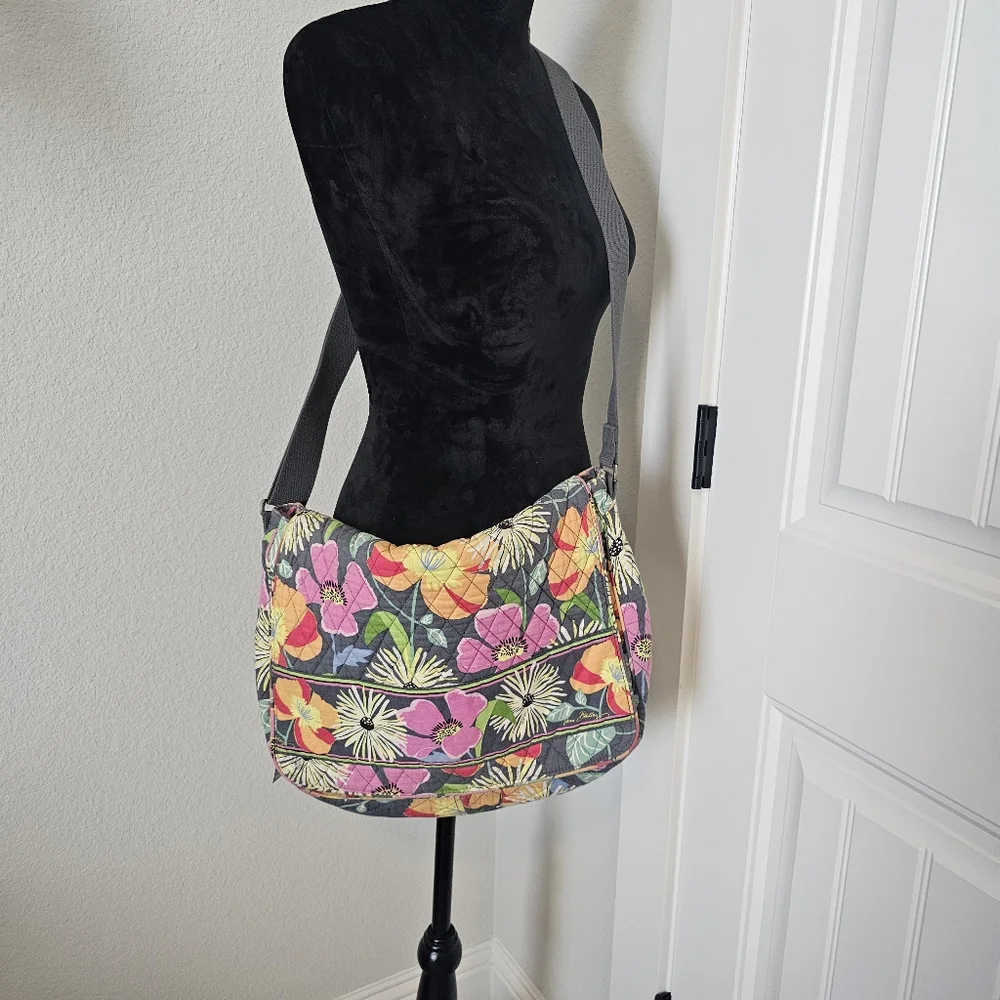 Vera Bradley Jazzy Bloom Computer Bag/Messenger Bag